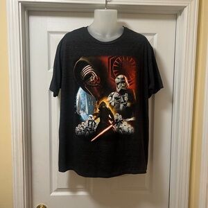 Star Wars Black Kylo Ren & Stormtrooper Graphic Tee